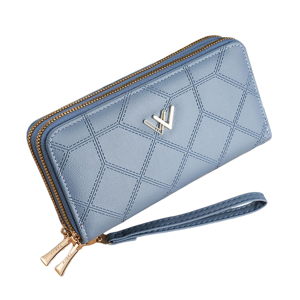 Women Purse PU Leather Long Wallet for Women RFID Card Bag Phone Bag Clutch Bag Hand Bag with Hand Strap Fashion Women Wallet Cluntch Bag Gift for Women-image-10