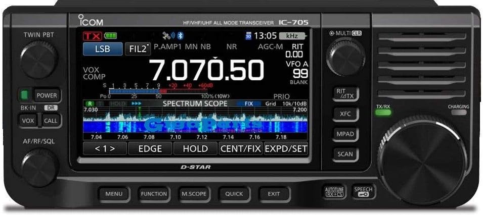 IC-705 HF/VHF/UHF All Mode Portable QRP 5W/10W Transceiver