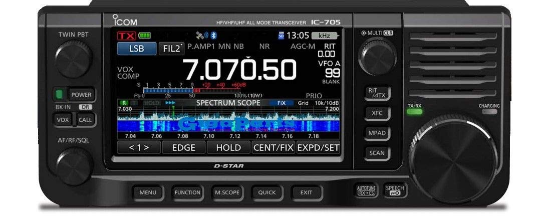 Icom IC-705 HF/VHF/UHF All Mode Portable QRP 5W/10W Transceiver