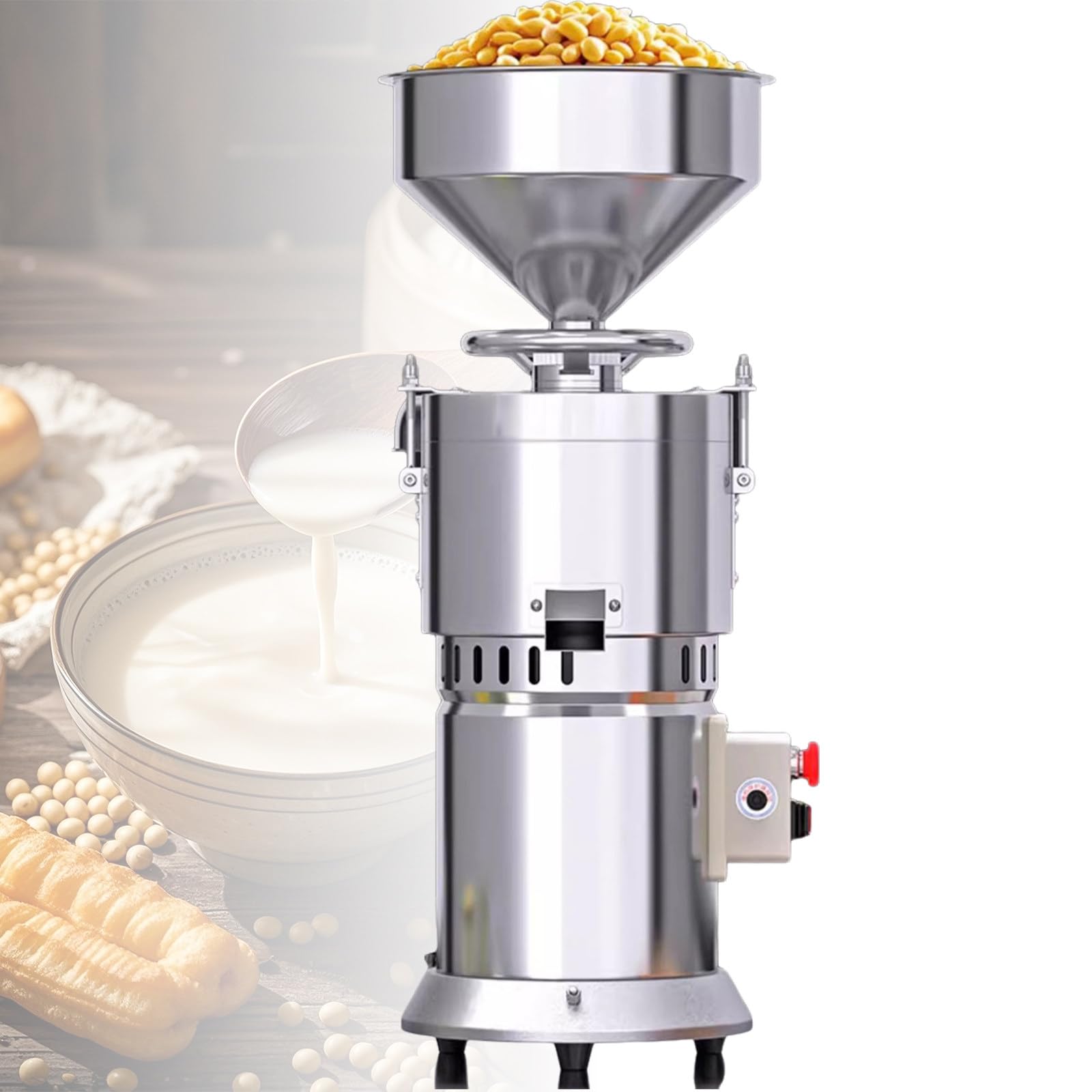 Moulin à Beurre De CacahuèTe Multifonction, Fabricant De Beurre De CacahuèTe, Silencieux Et Facile à Nettoyer, pour Lait De Soja, PâTe De SéSame, Amandes, Broyeur éLectrique 3-B