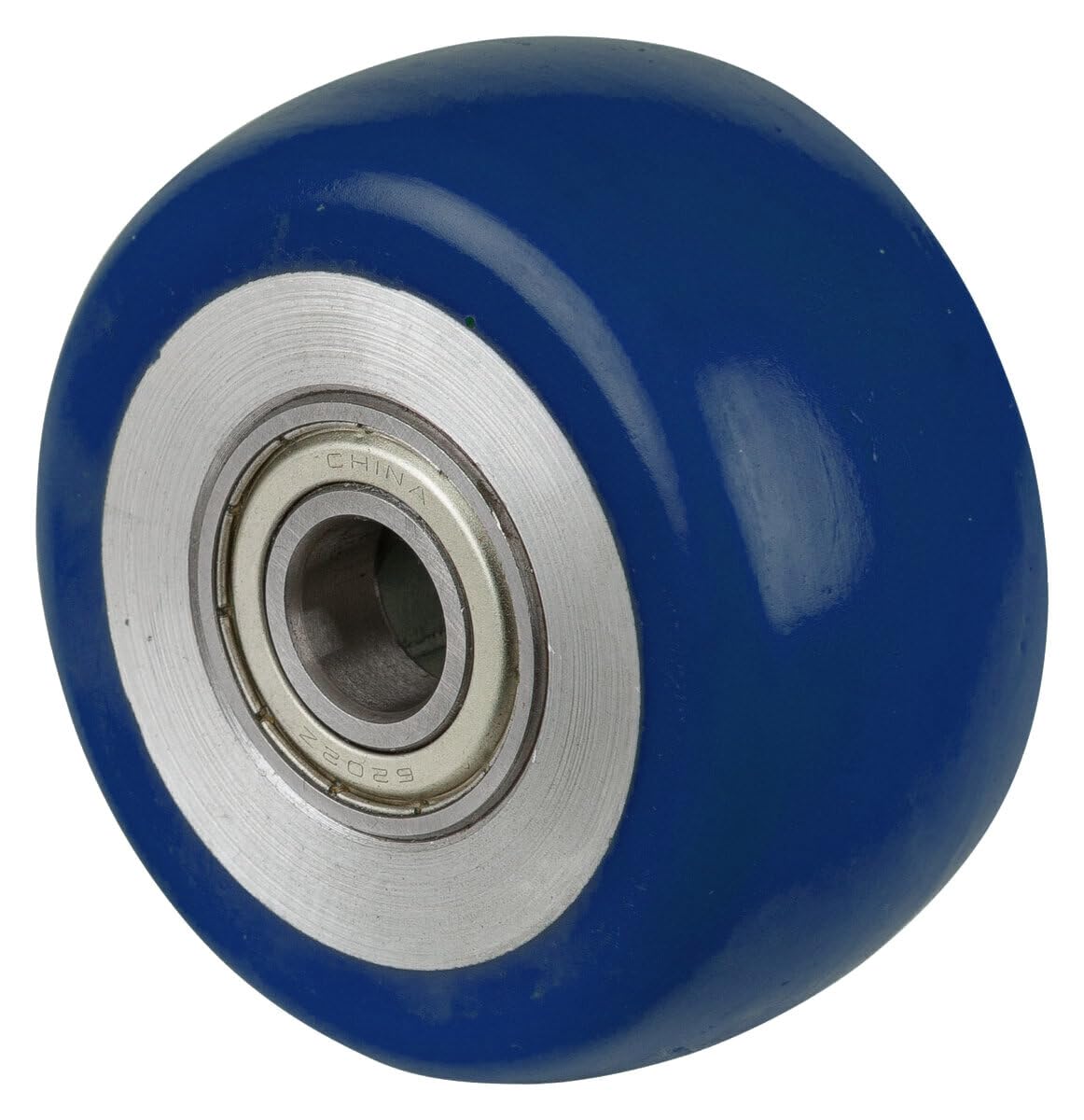 Rueda de repuesto, diámetro 80 mm, diámetro 170 kg, poliuretano, verde, eje, diámetro de 15 mm, buje, 40 mm BS ROLLEN