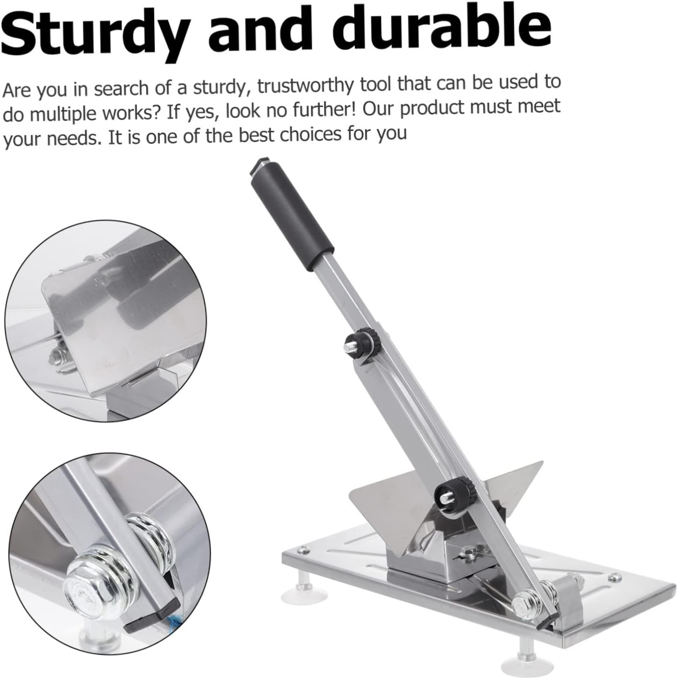 MAGICLULU 1pc Manual Stainless Steel Meat Slicer for Lamb Beef and Vegetables Ergonomic Non-slip Handle Multipurpose Shredder for Home Cooking and Bbq Use