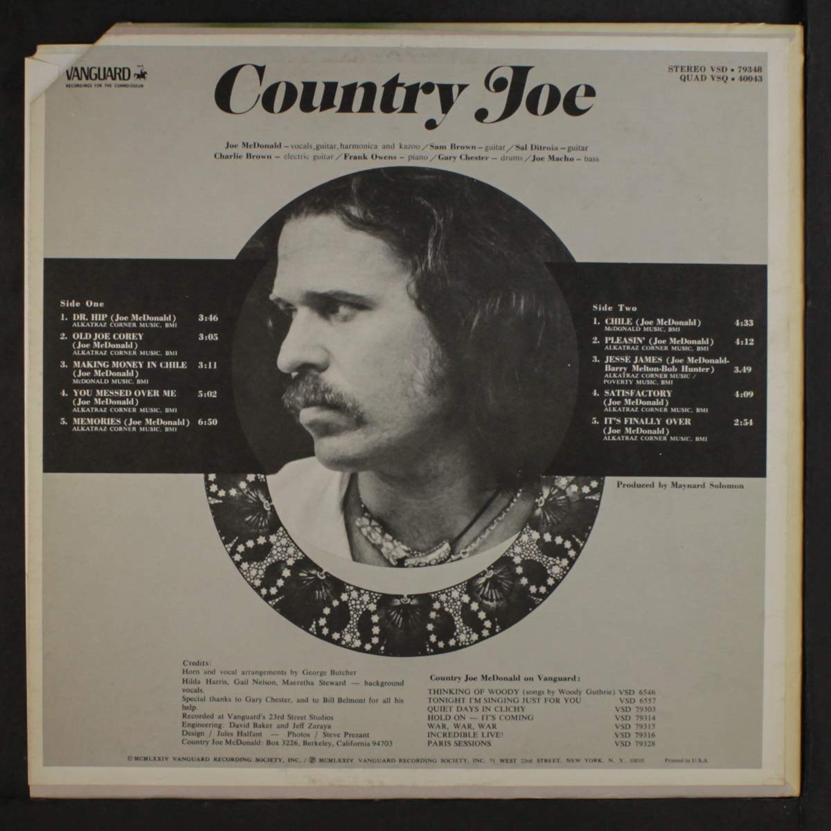 the life and times of country joe & the fish LP