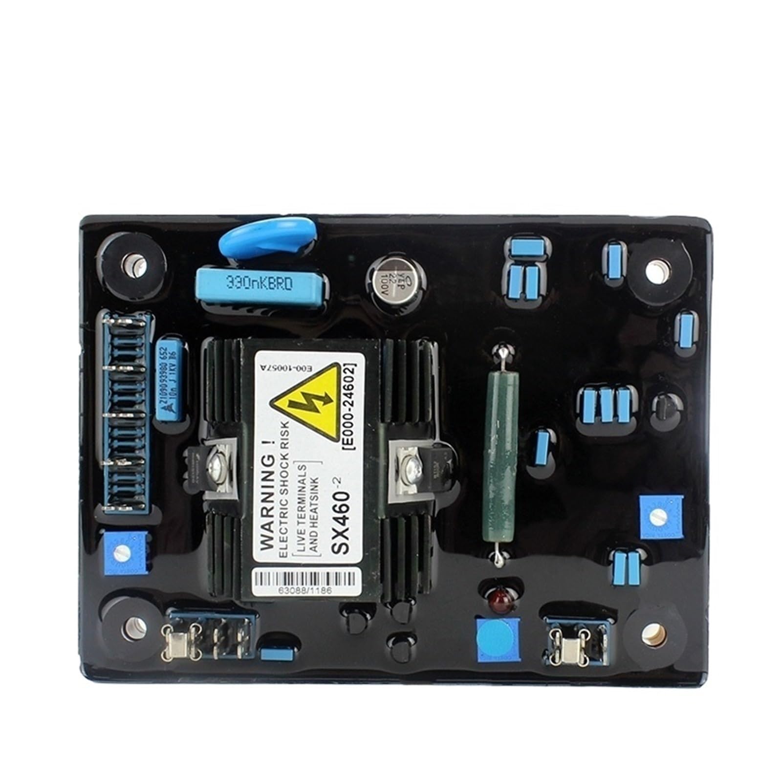 MXXDMOPD 1pcs Generator Voltage Regulator SX460 Blue Capacitor Genset AVR Alternator Spare Parts