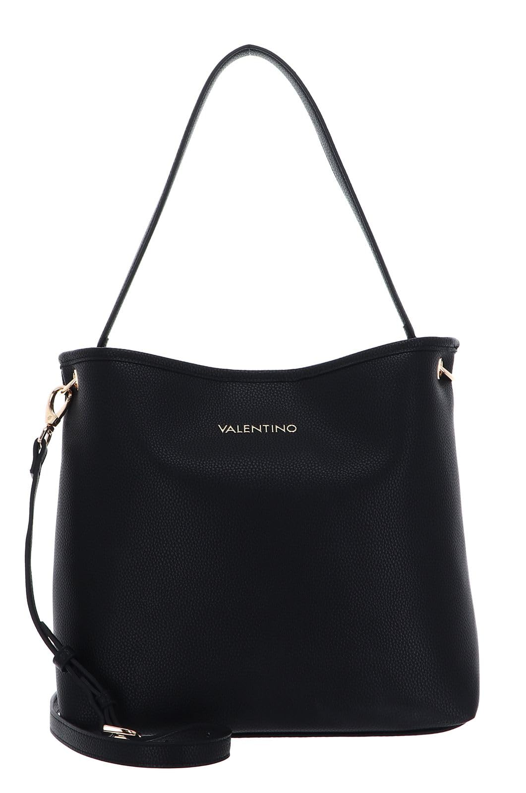Valentino By Mario Valentino Women's Black Shoulder Bag With Removable Pouch - Shoulder Bags - One Size- Bags