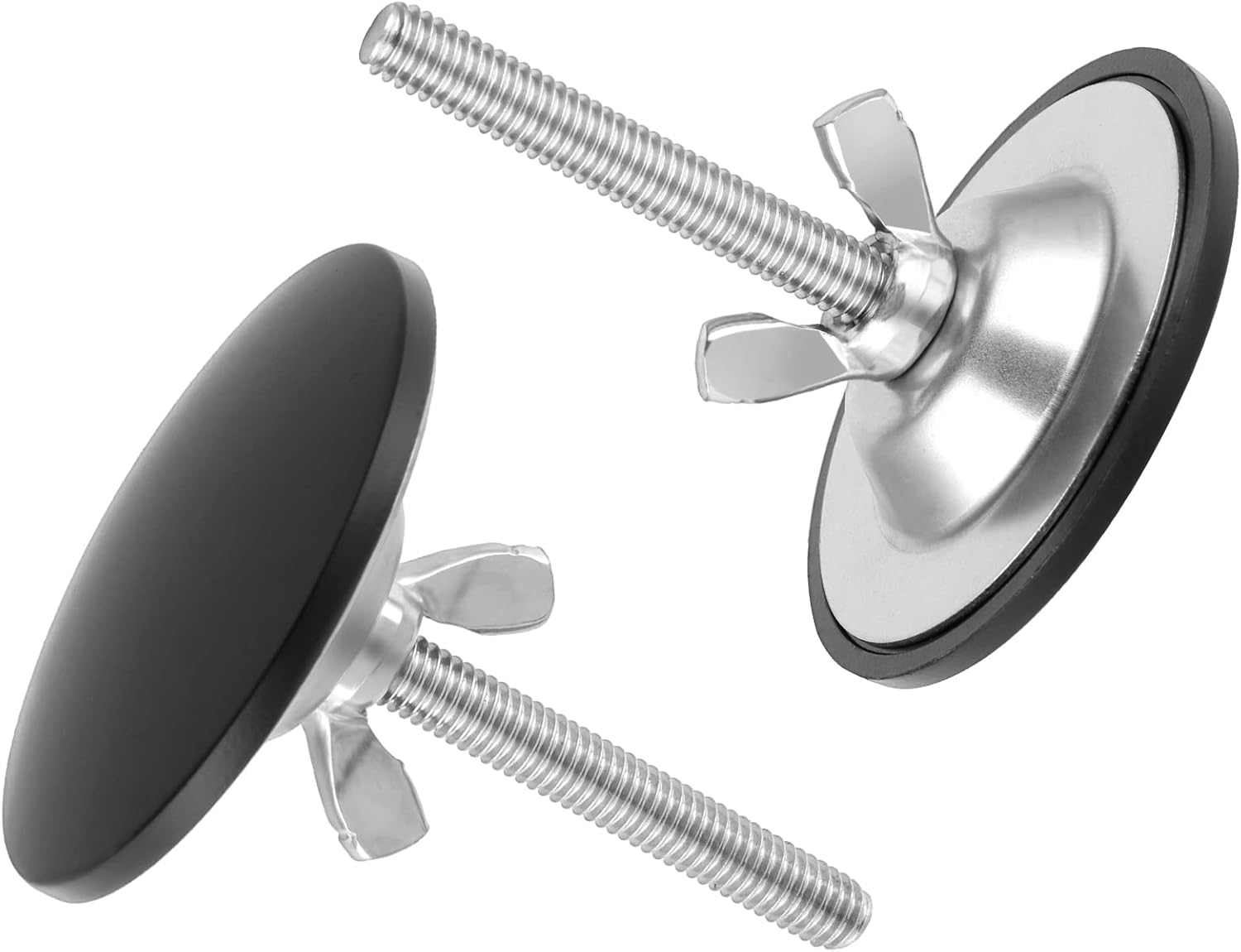 Ouligay 2Pcs 2 Inch Sink Hole Cover Black Kitchen Faucet