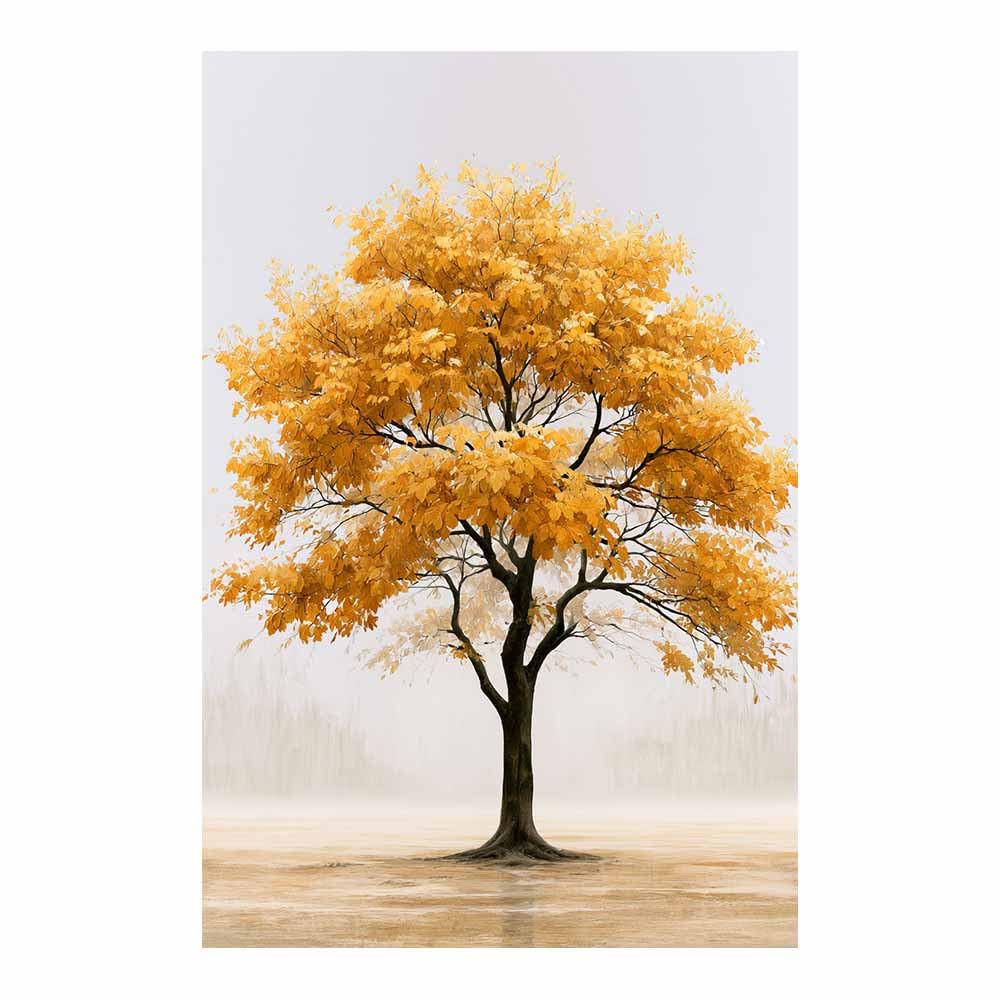 XENIOU Tree Canvas Wall Art Glowing autumn tree canvas painting wall art, Living Room Bedroom Hallway Stairs Decoration.(Multicolor)-70x100cm Unframed