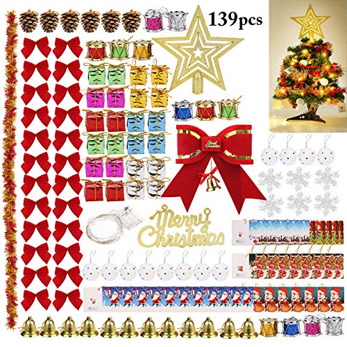 Outgeek Ornamenti per Alberi di Natale, 138PCS