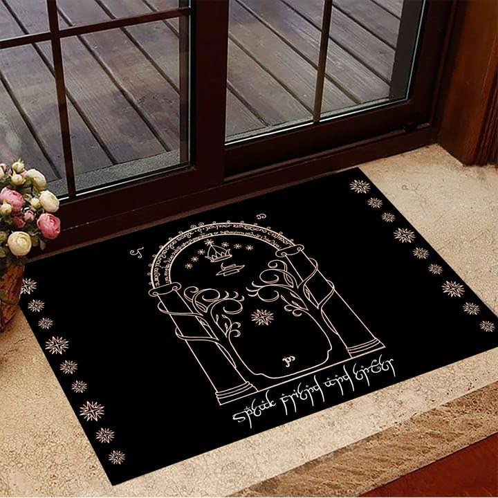 Bioonce Door Mat Indoor Speak Friend and Enter Doormat Mystic Christmas Door Mat Christmas Door Decorationshousewarming Gifts Home Decor 16x24inch