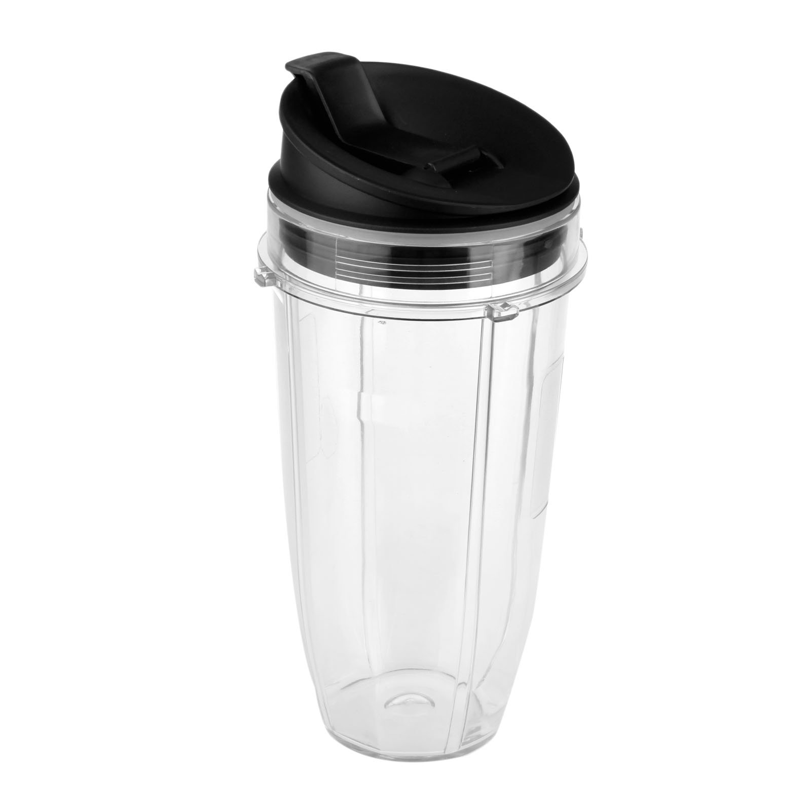 Dreld 24oz Cup & Lid Replacement Set, Fit for Nutri Ninja BL450 BL454 BL480 BL481 BL482 BL687 Auto-iQ and Duo Blender