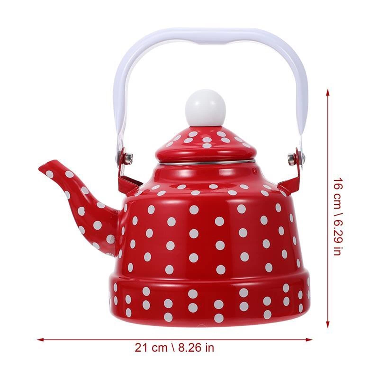 Tetera de Camping Tetera esmaltada Tetera de Agua hirviendo Tetera esmaltada Tetera para Servir té Tetera Vintage Tetera de Cocina