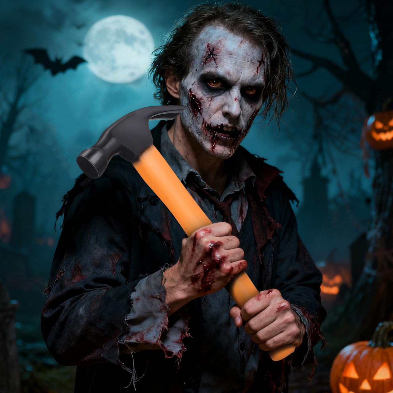 BESTOYARD Hammer Toy Funny Rubber for Boys & Girl Halloween Party Props, Cosplay Accessories, Educational Dress-up Fake Pounding Mallet for Toddler Kids Performance Props - Image 8