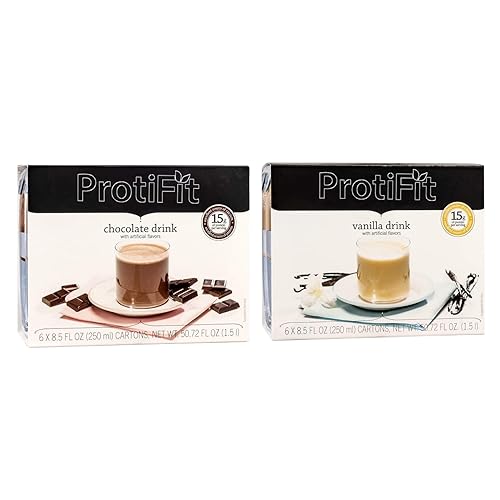 PROTIFIT - Paquete de 24 batidos listos para beber con alto contenido de proteínas, 0.51 onzas de proteína, sin gluten, apto para keto, bajo en