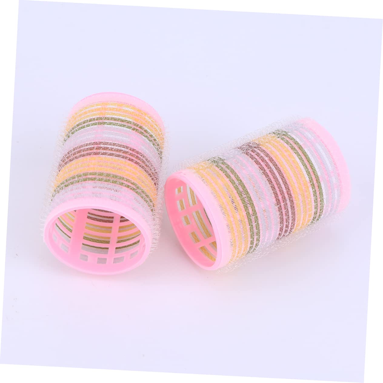 CLISPEED 6pcs Curling Hair Stick Durable Plastic Rollers for Creative Hair Styling for Women and Easy to Use Pink