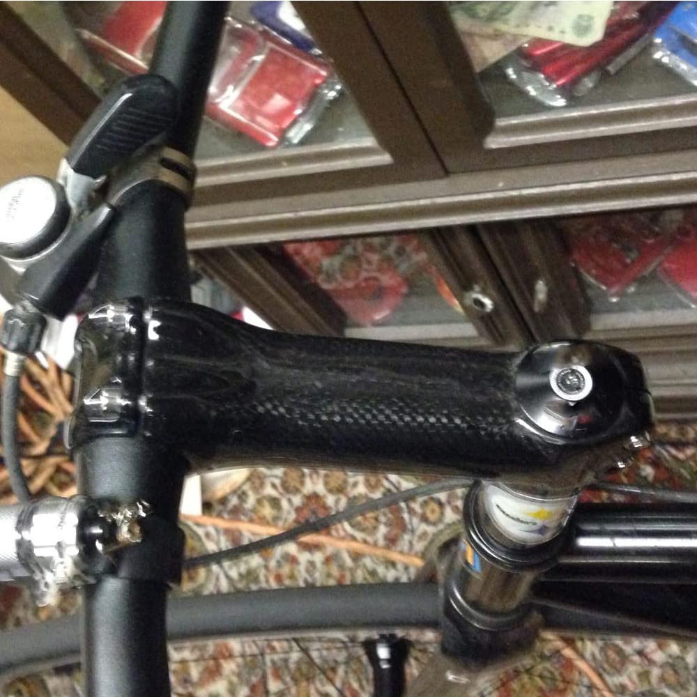 Potence de vélo de course en carbone 3K brillant 31,8 mm
