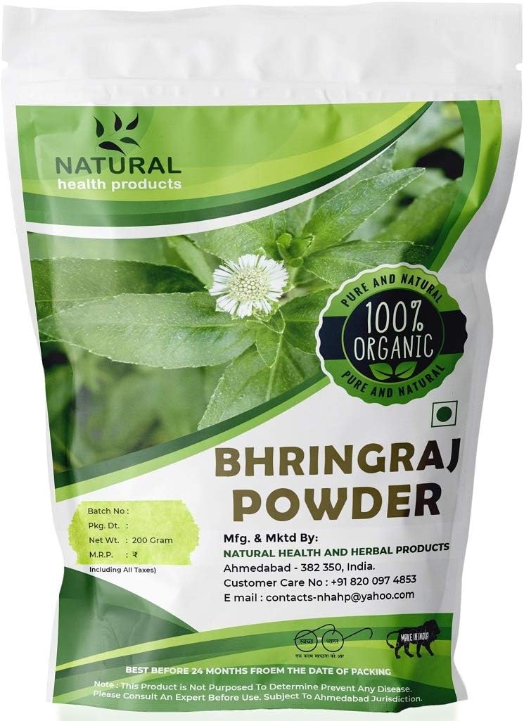 Bhringraj Leaves Powder For Fighting Hair Fall, Hair Growth & Conditioning Naturally (200 gram)
