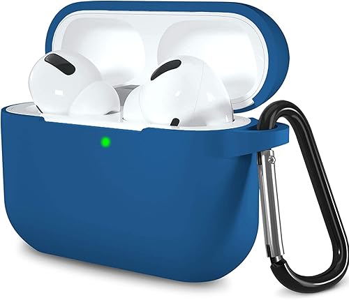 Miniatura 17 de Lerobo Funda compatible con AirPods Pro 2, funda protectora de silicona suave, diseñada para Apple AirPod Pro, funda de carga para mujeres y Azul
