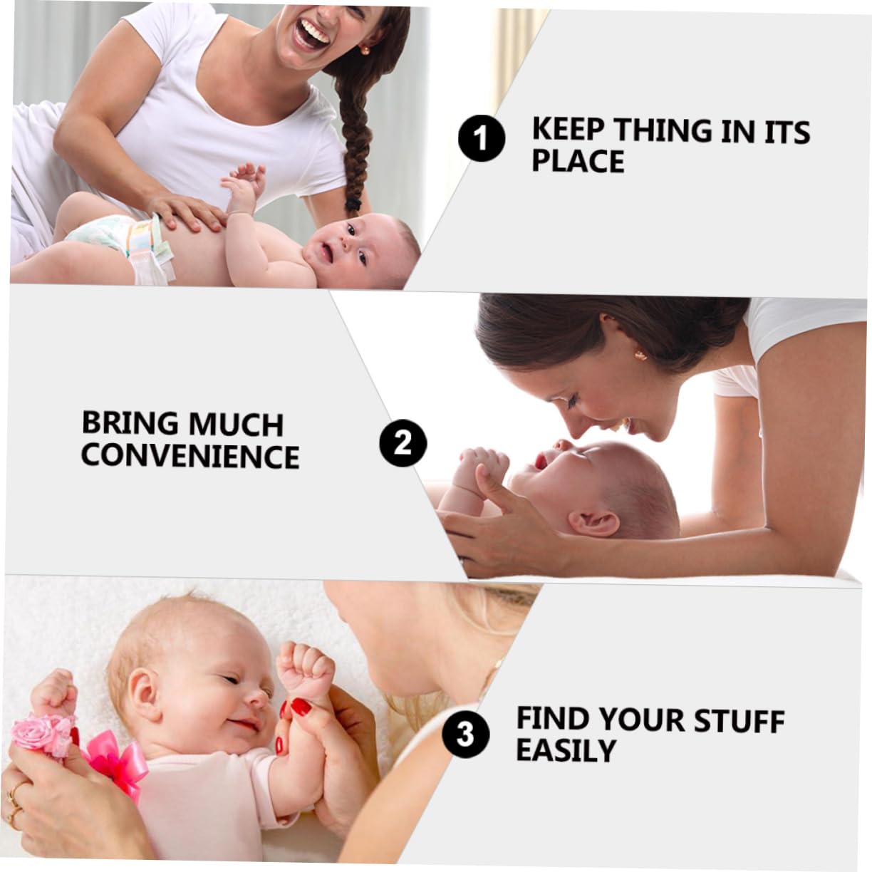 BESTonZON 2stücke Babytasche Für Windeln wasserdichte Wickeltasche Praktische Aufbewahrungstasche Für Babyausstattung Wiederverwendbarer Organizer Für Windeln Für Mütter Unterwegs