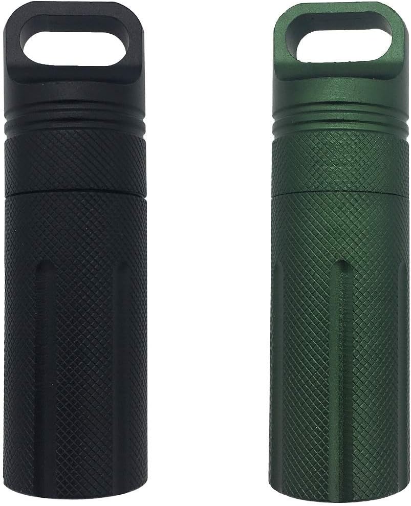 Military Level Waterproof Airtight Life Capsule Match Case Camping Essentials Tool Dry Box Battery Case Outdoor EDC Survival Storage Container