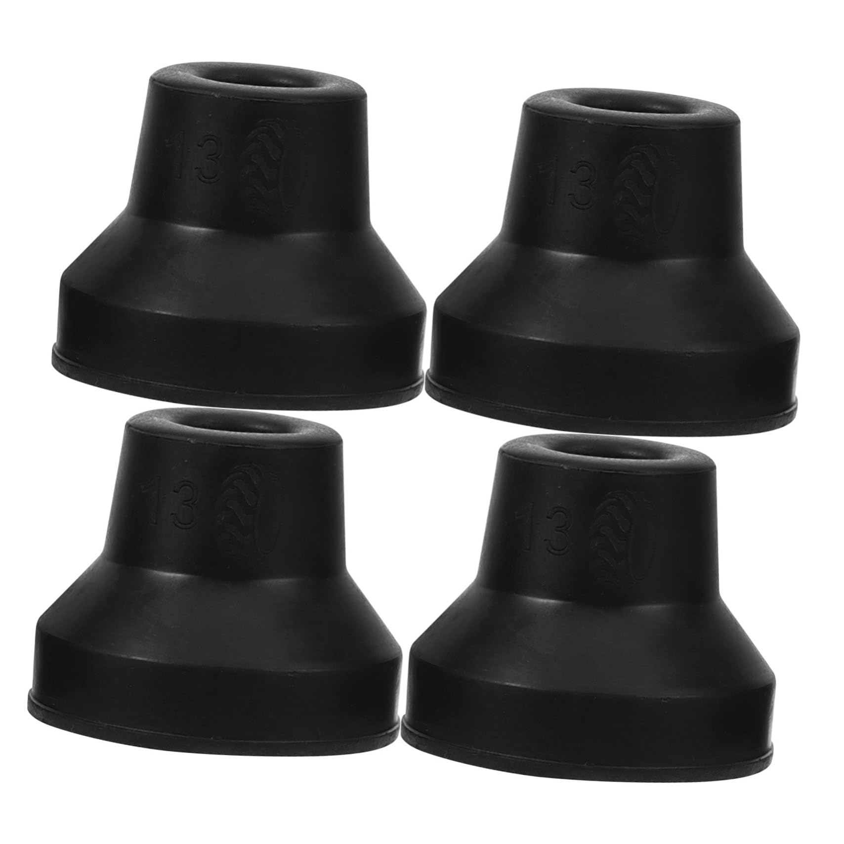 BEBEMOKO Walking Stick Foot Covers 4pcs Walking Pole Tips Non-Slip Cane Tips for Enhanced Stability and Safety