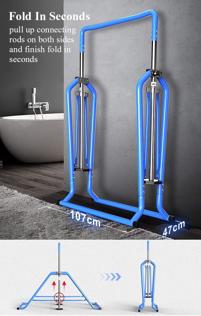 Gymnastic Kip Bars Folding Horizontal Bar Practice Bar Pull Up Bars for Home with Adjustable Height Training Bar for Kids And Adult 440lbs Capacity