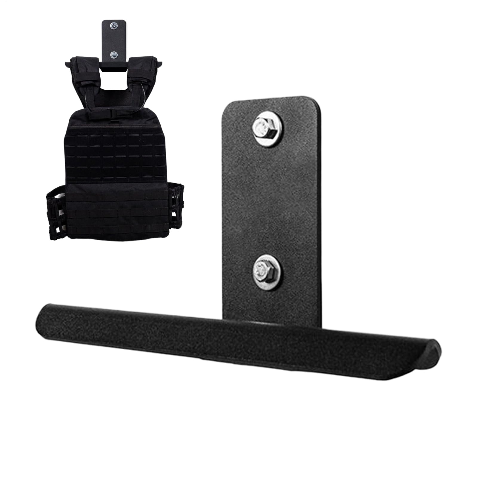 Weight Plate Wall Mount Attrezzatura da Palestra a Parete in Acciaio | Attaccapanni per Giubbotti per Palestre Garage Uffici Negozi Calci Motorri