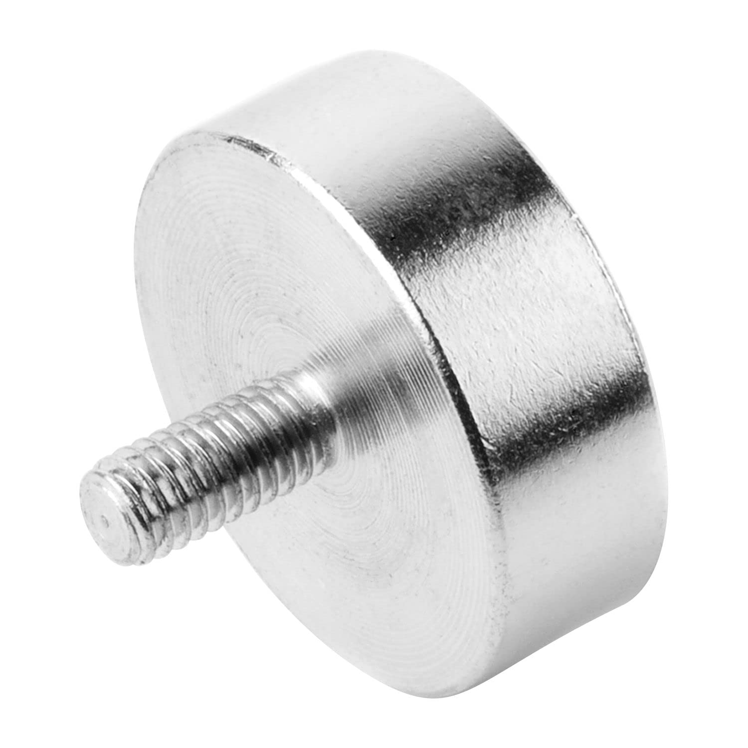 vasalat Imán para olla con pivotes roscados para atornillar, con arandelas de metal y tapas de goma, diámetro de 20 mm, neodimio 18 piezas