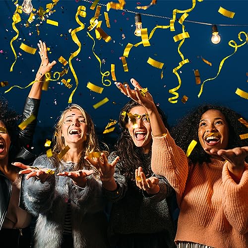 Image of Party Confetti for Wedding Birthday Graduation Baby Shower Anniversary Christmas New Year's Kids Fun Party Supplies Decorations and Favors (Gold 2)