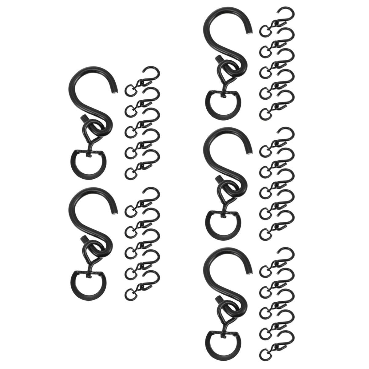 Abaodam 5 Ensembles Crochets Pivotants pour Plantes De Crochets Suspendus Robustes pour Pots De Fleurs pour Décorer Intérieur Et Jardin Facile À Installer Support Pratique 6 Pièces * 5