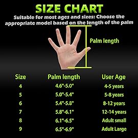 Sportout Kids Goalkeeper Gloves, Soccer Goalie Gloves with Double Wrist Protection and Non-Slip Wear Resistant Latex Material to Prevent Injuries