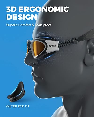 Miniatura 5 de OMID - gafas de natación, cómodas gafas de natación polarizadas para adultos