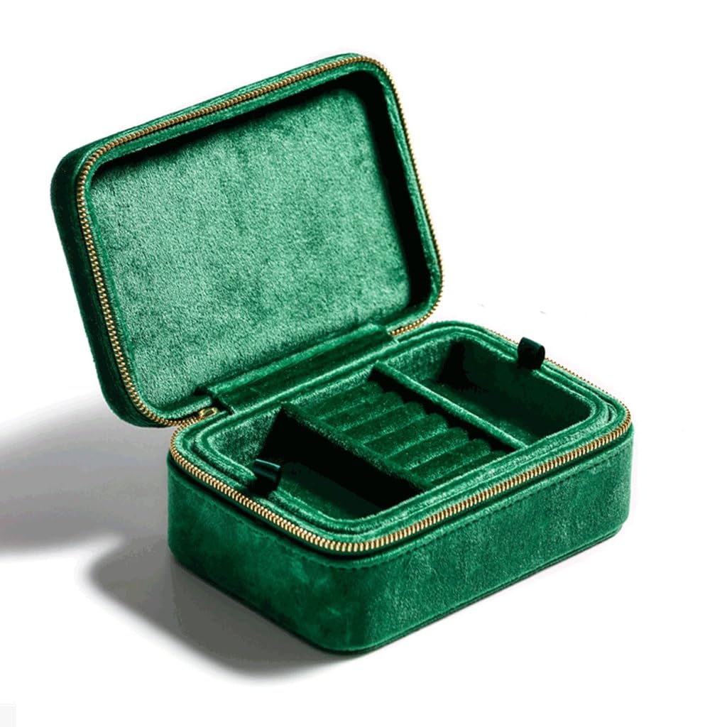 CFWSHJ Pudełko z biżuterią Naszyjnik Kolczyki Przechowywanie Mini Case Przenośny organizer podróżny