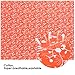 Souarts Floral Cotton Fabric Bundles Quilting Sewing Patchwork Cloths DIY Craft (Orange)