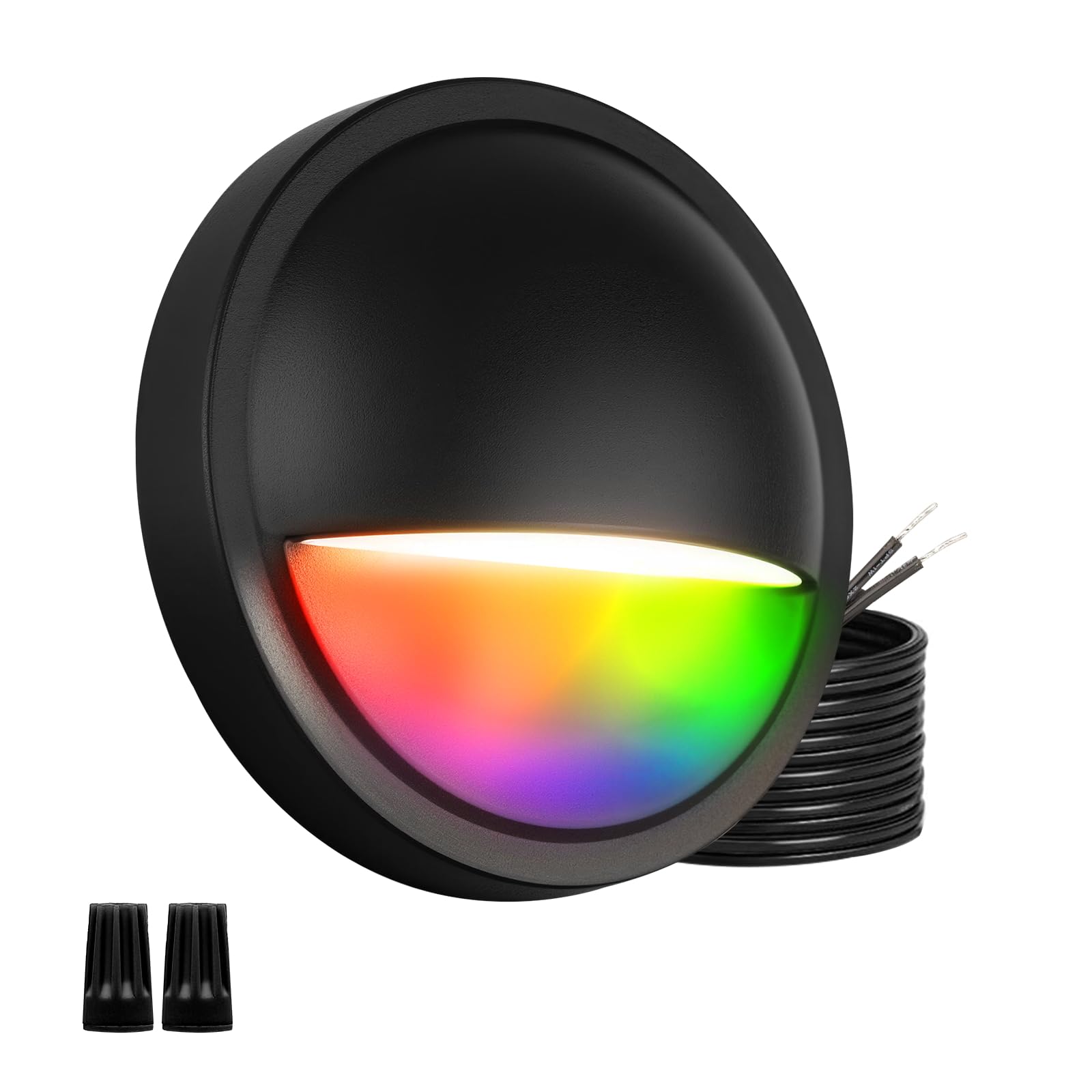 Outdoor RGB LED Fence Lights Wired for Christmas &amp; Halloween