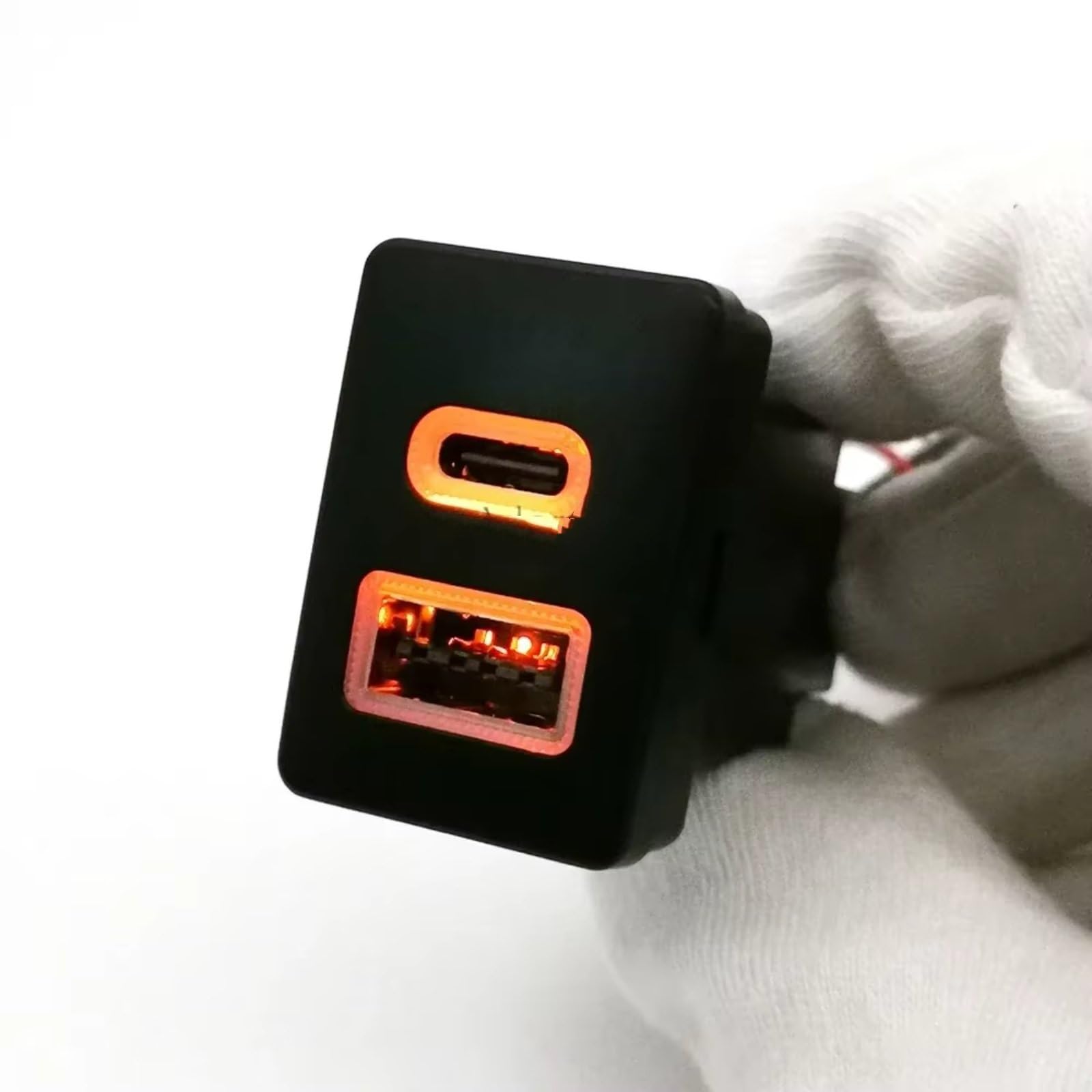 USB-Port-Mittelkonsole Kompatibel Mit Suzuki Für Jimny 2019–2023 Autotelefon Für Ladegerät QC3.0 Für Typ-C-Port-Ladeadapter Kfz-USB-AUX-Schnittstelle