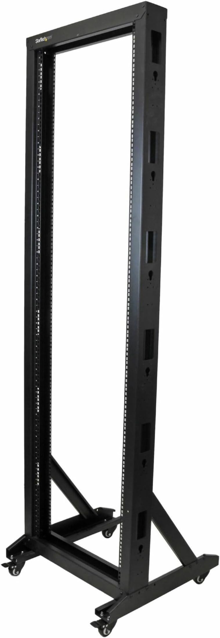 StarTech.com 2-Post Server Rack with Casters - 42U