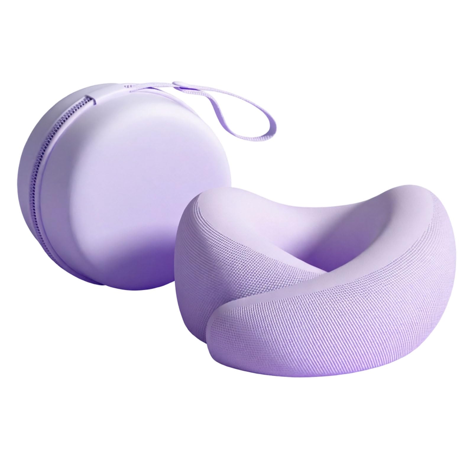 Almohada cervical de viaje lavable con relleno de espuma viscoelástica suave y diseño ligero, funda de tela extraíble, almohada de cuello de espuma viscoelástica para viajes y oficinas, con diseño