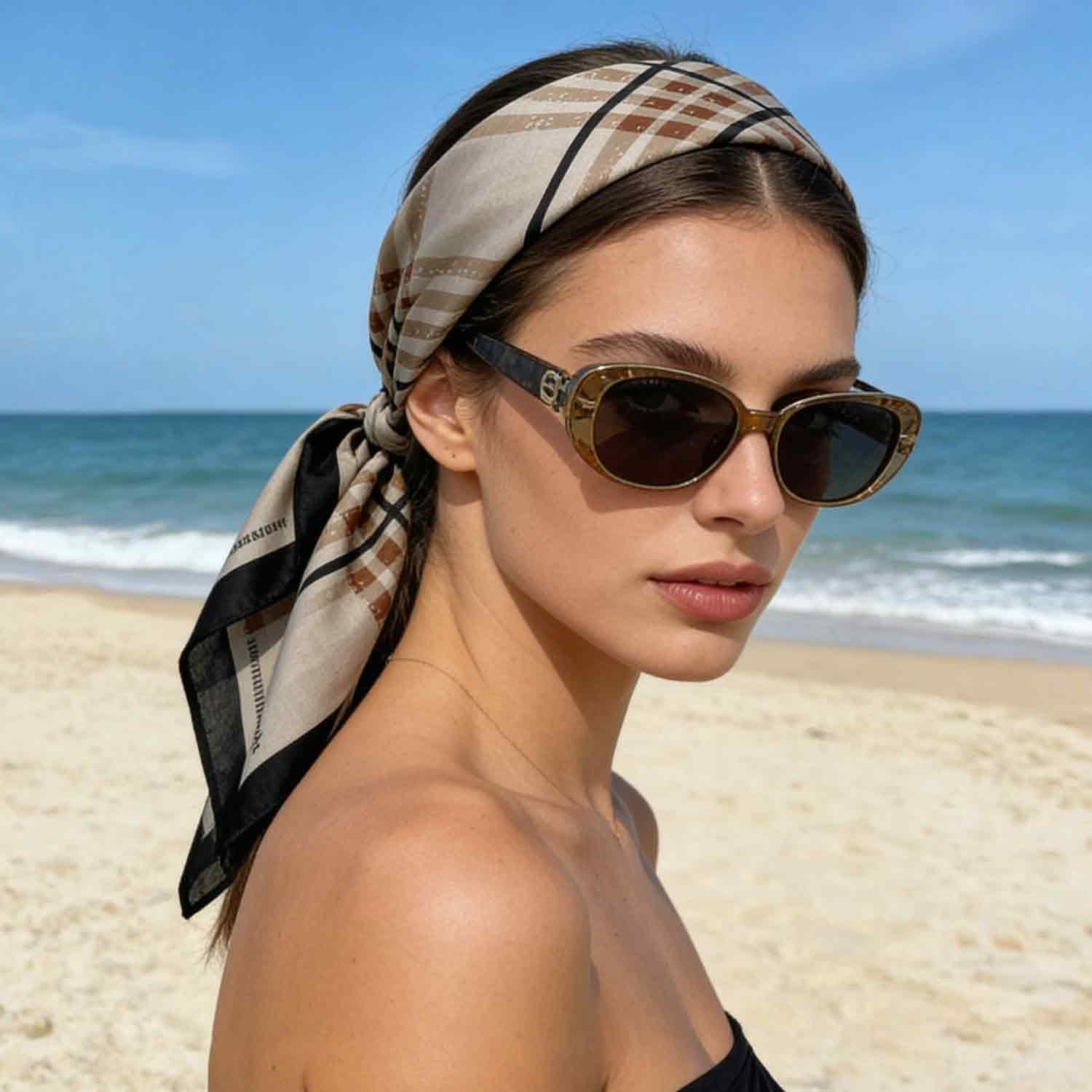 21 x 21 Inch Cotton Bandana for Women and Men,Soft Breathable Head Scarf, Multi-purpose Headband, Hair Scarf image 4
