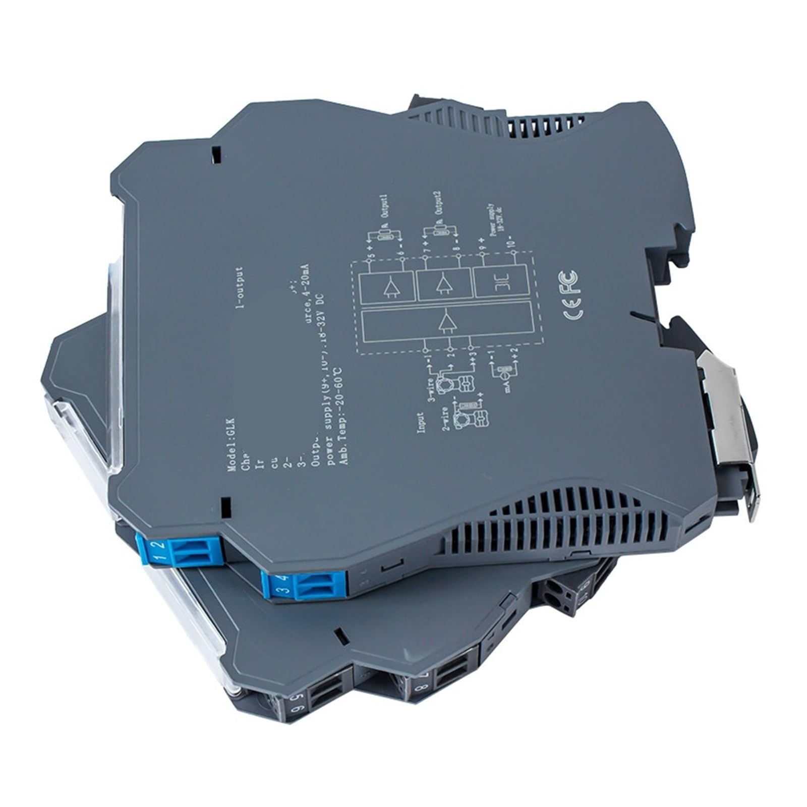 Generador de señal analógica, 0-10V → / 1-5V, 1 entrada 2 salidas | DC24V, Alta linealidad(0-10mA Output)