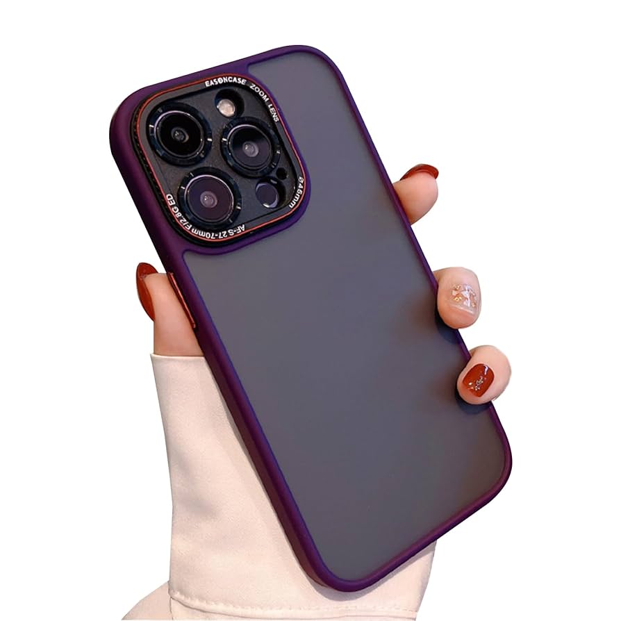 ◎iPhone 12 Proケース　パープル　マット ◎iPhone 12 Proケース パープル マット キャンディーカラー