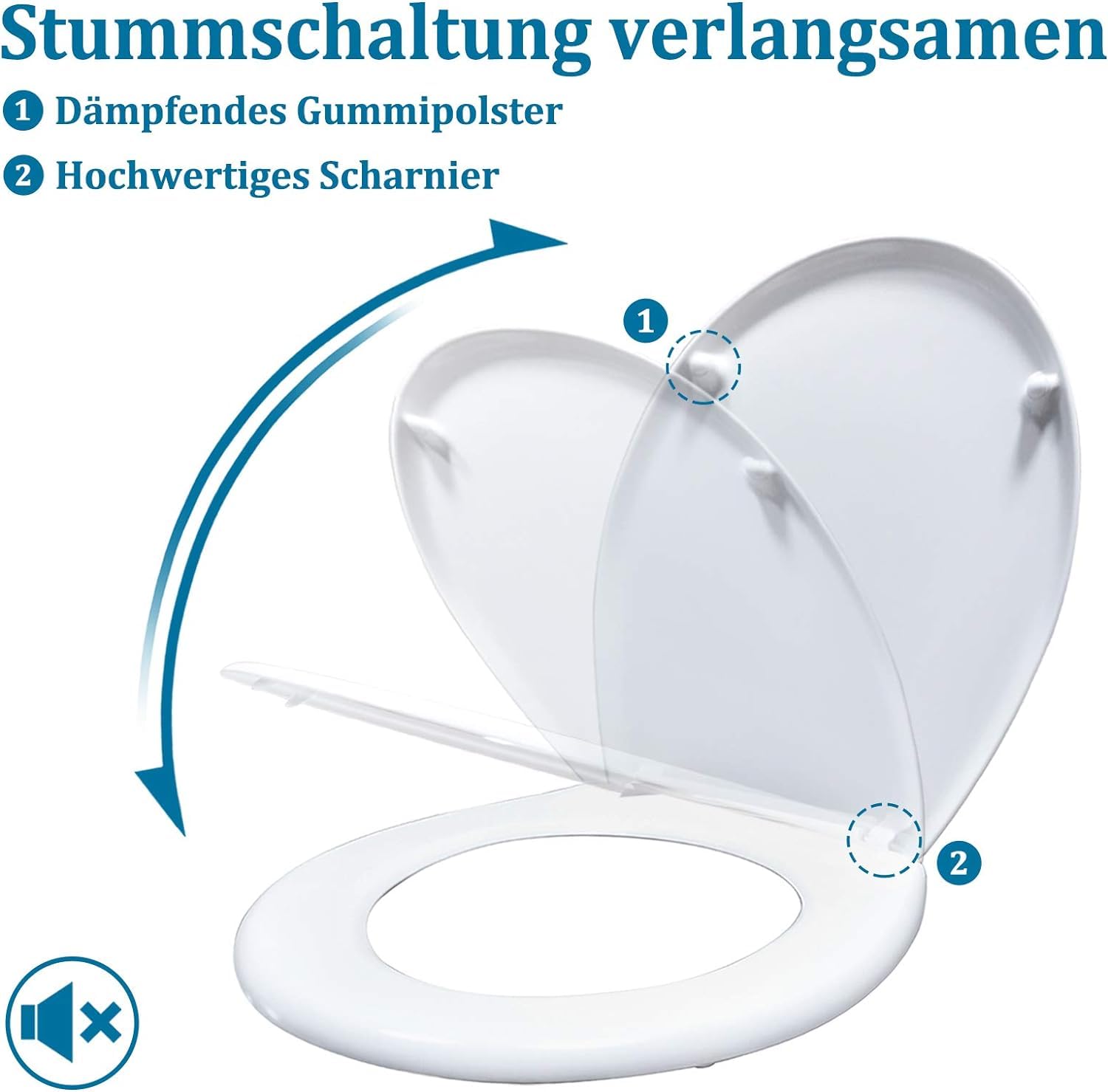 Copriwater Con Abbassamento Automatico - Universale In Plastica Rigida, Rosso - Foto 4