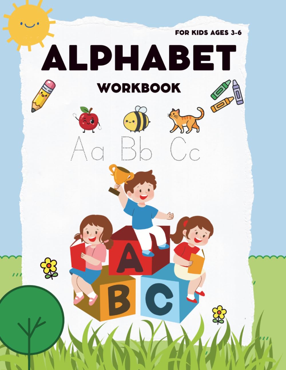 Alphabet Tracing & Coloring Workbook: Learn to Trace Uppercase and Lowercase Letters with Fun Coloring Activities and Handwriting Skills for Kids Ages 3–6