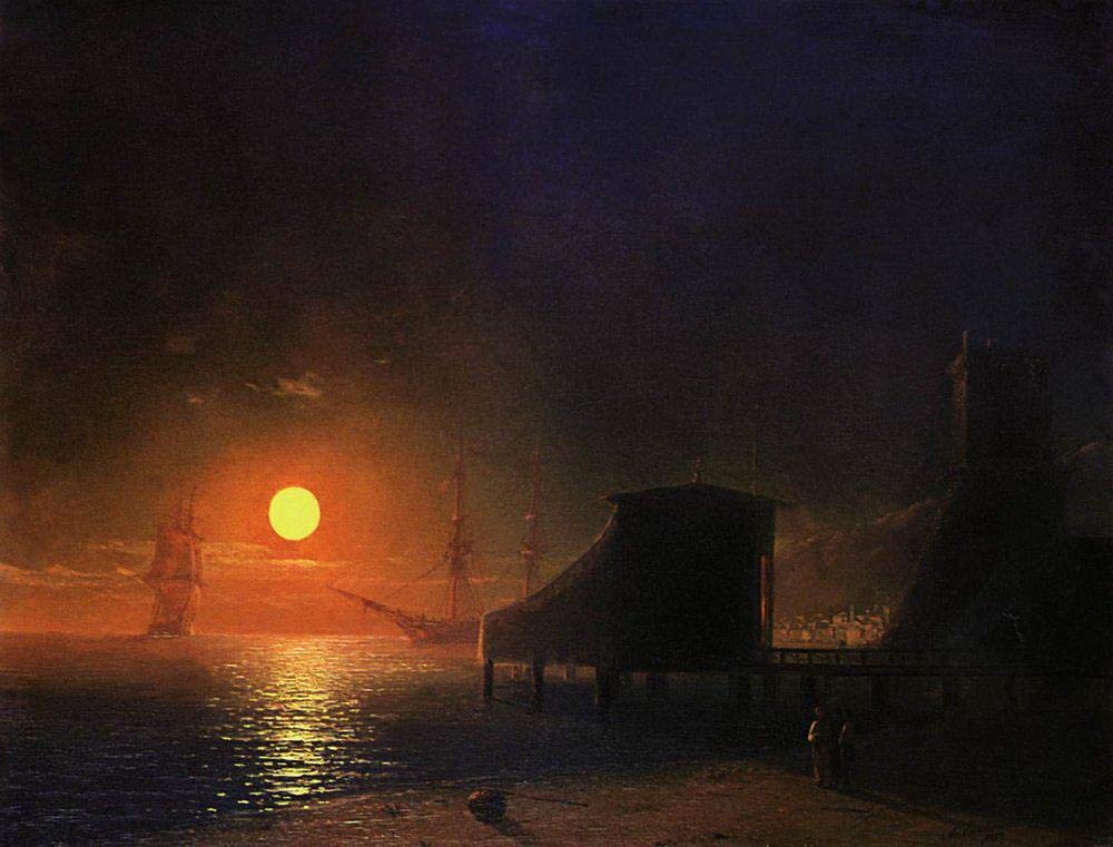 Paysage crépusculaire romantique Ivan Aivazovsky toile - 6