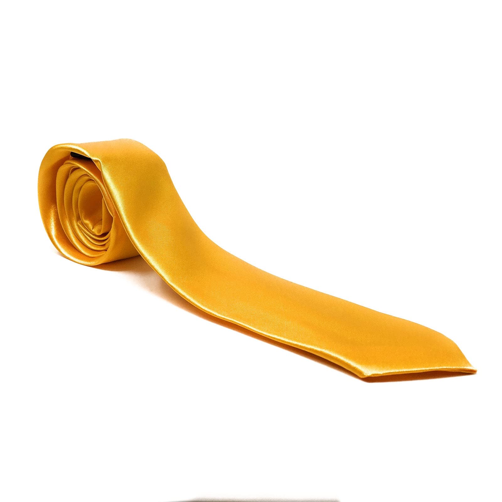 WS UK Adults Skinny Tie for Men [Light Orange]