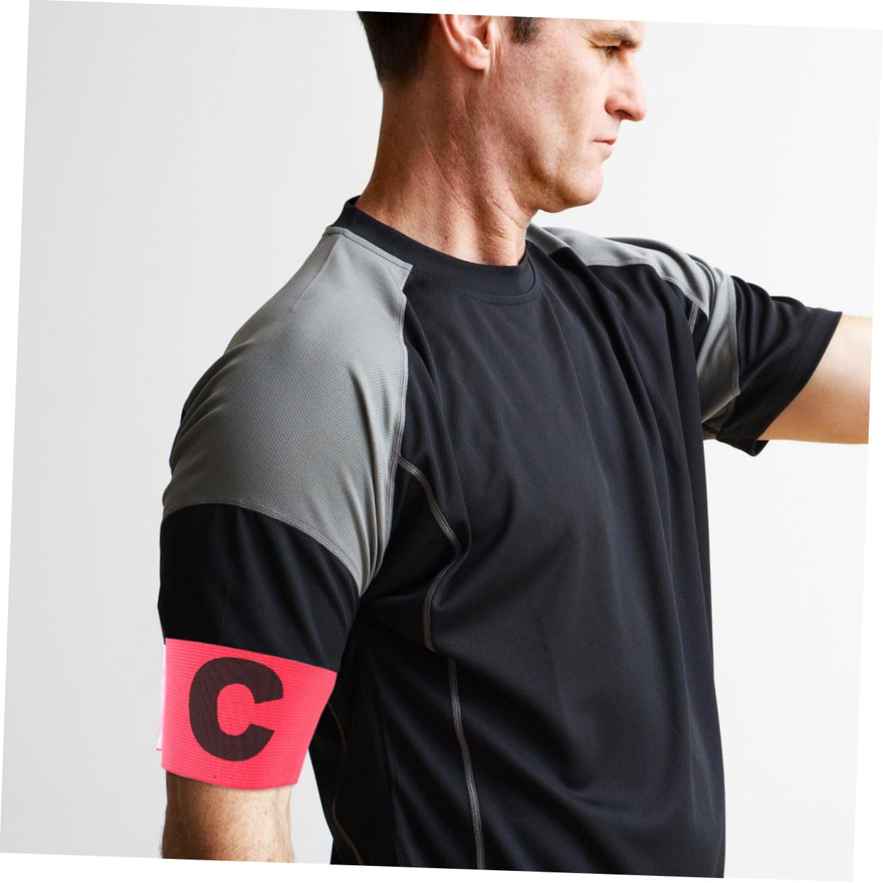 POPETPOP Fascia Da Braccio Fascia Da Accessori Fasce Di Calcio Maniche Braccio Captain Arm Bands Fascia Da Calcio Bande Di Capitani Di Calcio Black
