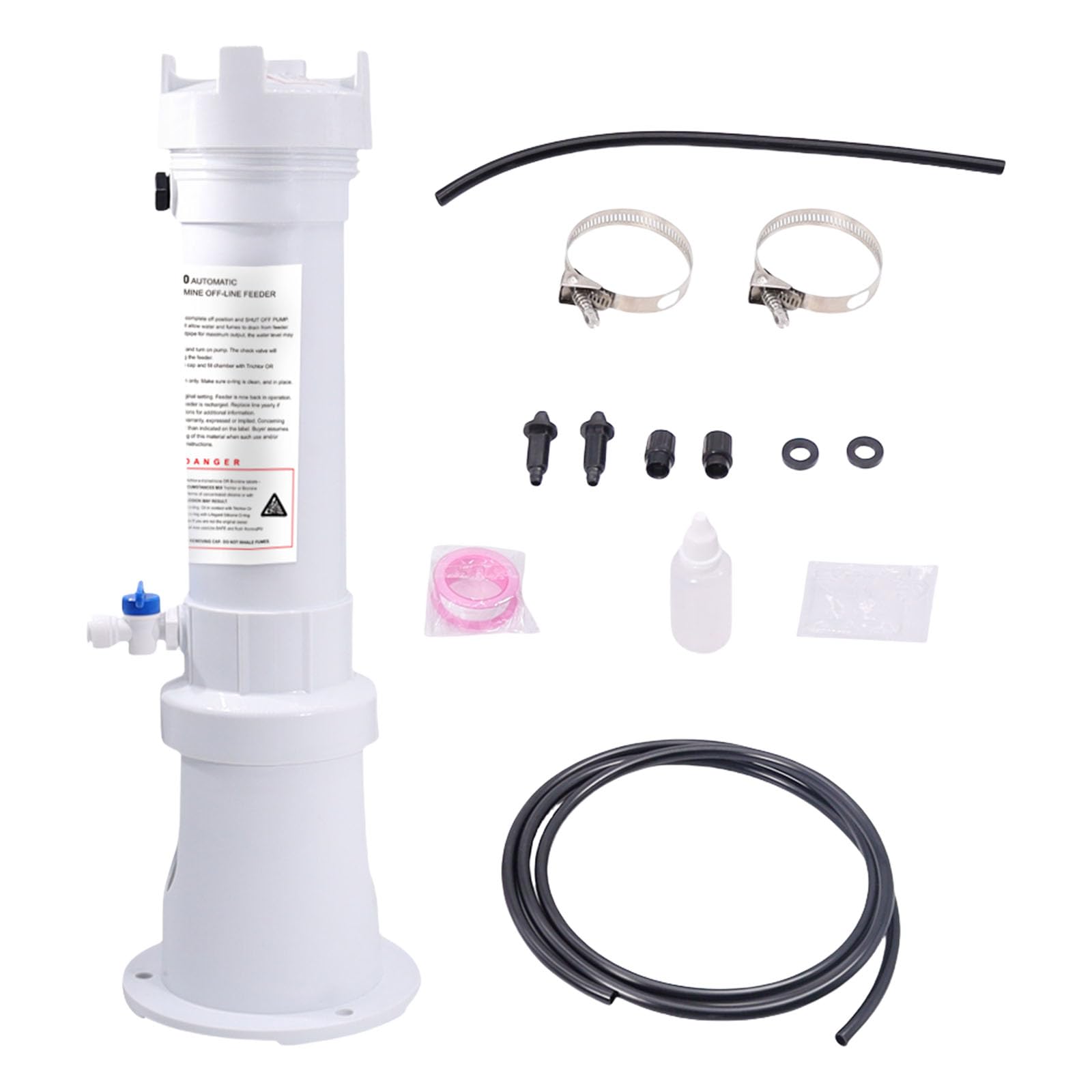 Chlorinateur de piscine avec soupapes de commande et base R171016 Distributeur de chlore étanche pour une purification efficace de l'eau