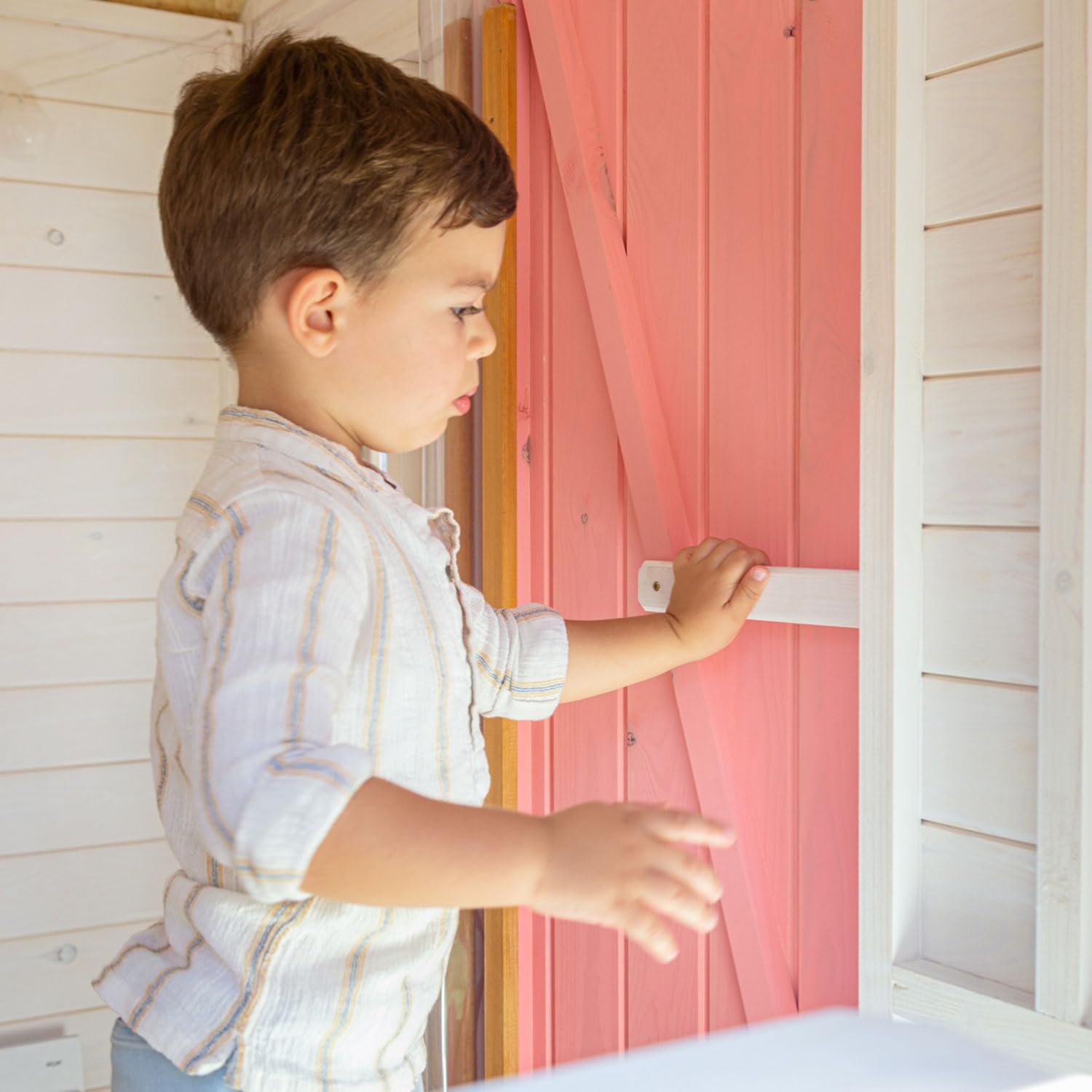 Casas Green House | Casita Infantil de Madera Exterior CAM | Colores Personalizados | 184 x 143 x 172 A