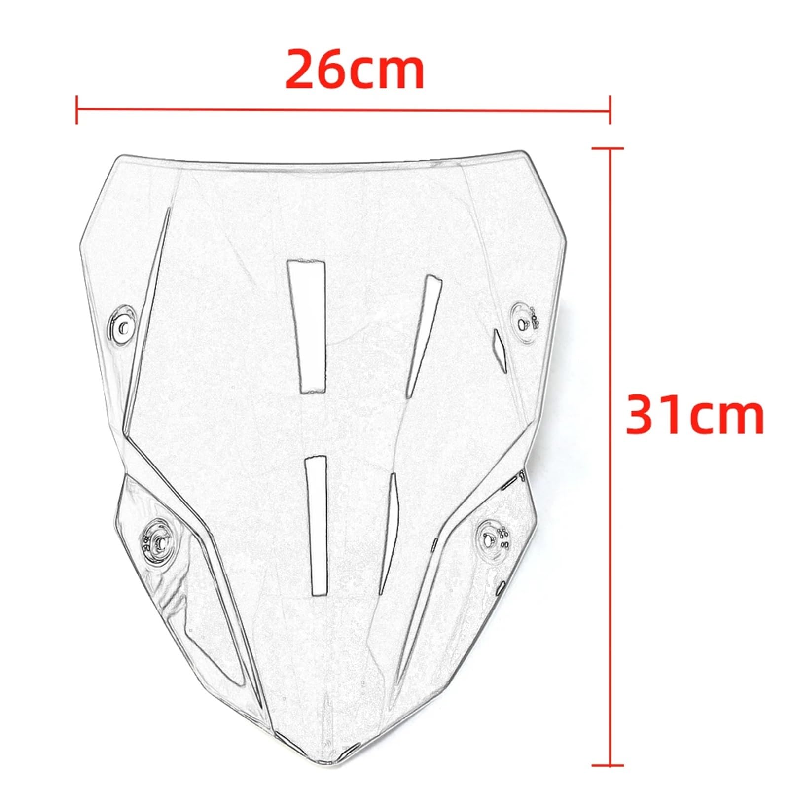 Deflector de Viento Parabrisas Delantero de Motocicleta Compatible con Z 500 SE Z500 2024-2025, deflectores Viento, Accesorios Deflector Cupula Moto(Black)