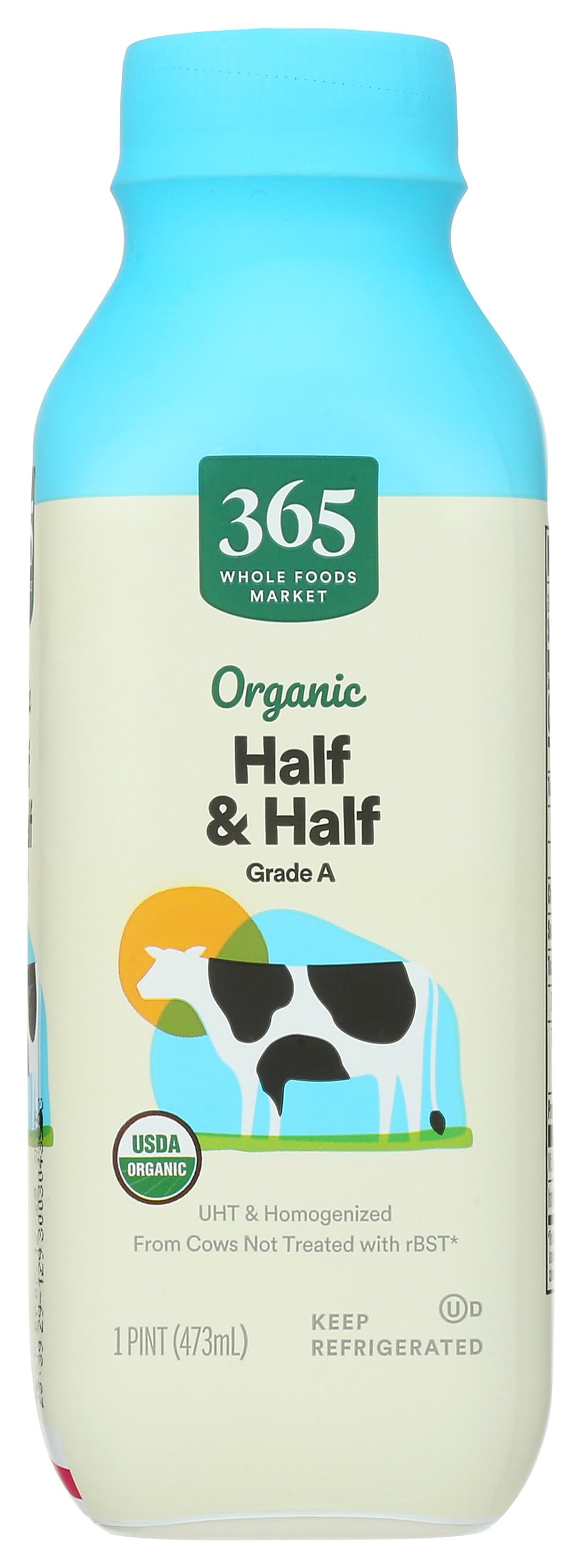 365 By Whole Foods Market Organic Half And Half 16 Ounce