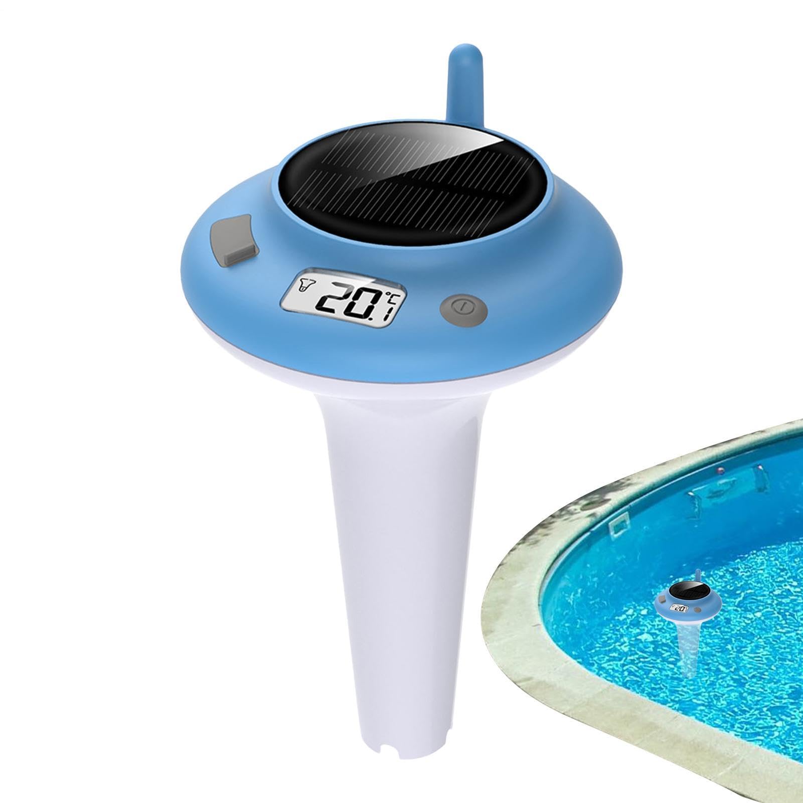 Termometro da piscina wireless e impermeabile | Schermo per laghetto per proprietari, acquari, laghetti, piscine e spa